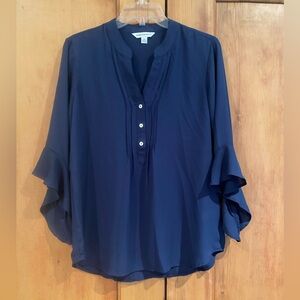 Navy blue lightweight top